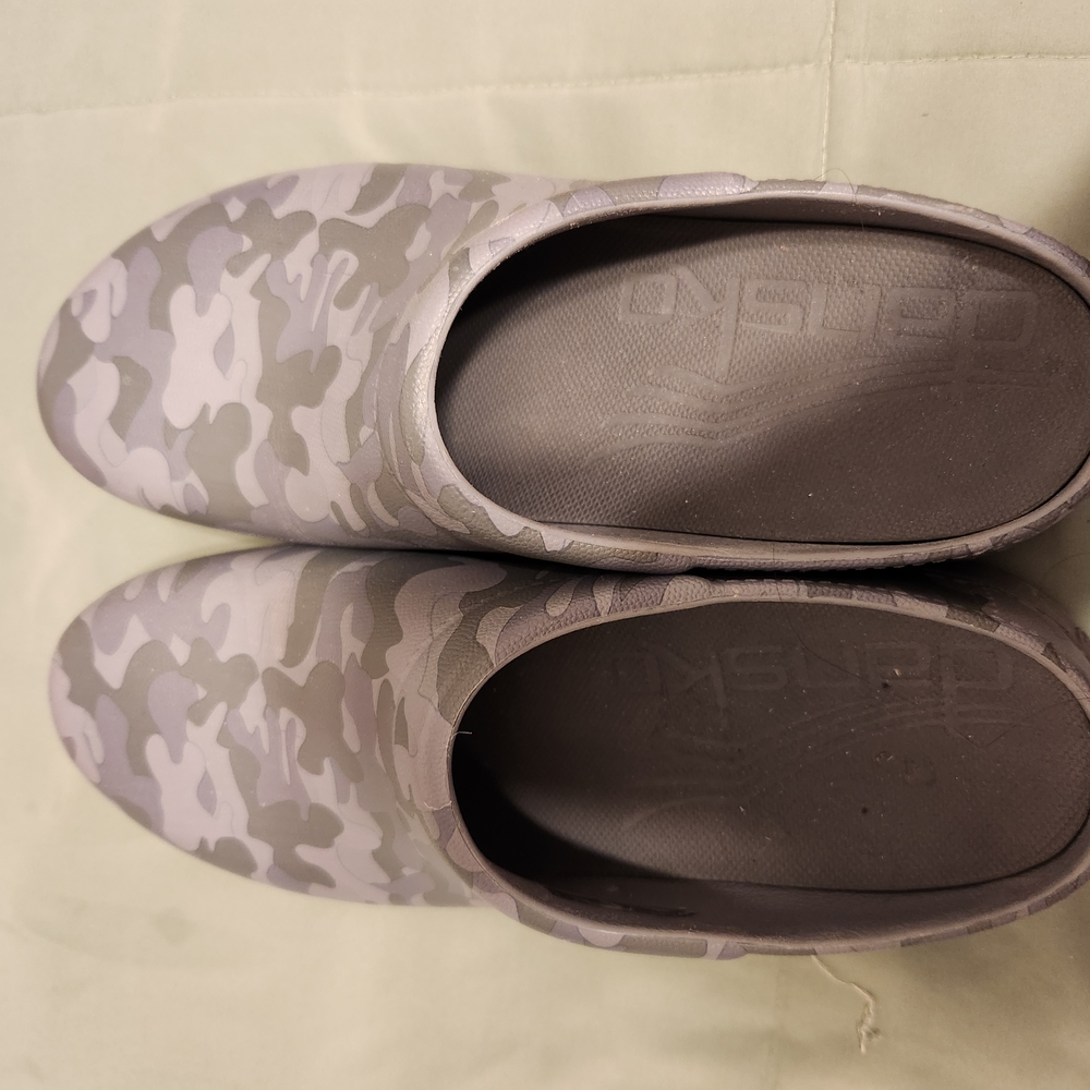 Gray Camo Slip-On Shoes
